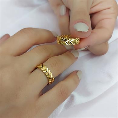 22 AYAR BAŞAK MODEL ALTIN ALYANS