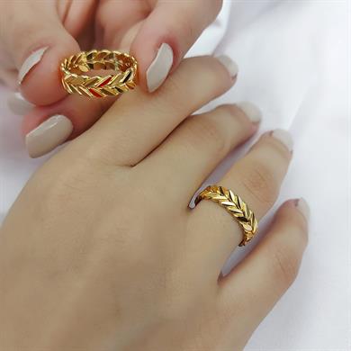 22 AYAR BAŞAK MODEL ALTIN ALYANS