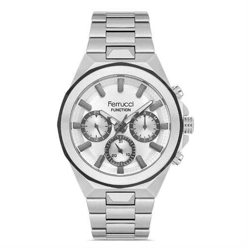Ferrucci FER.03647M.04 Çelik Kordon Erkek Kol Saati