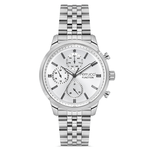 Ferrucci FER.03653M.01 Çelik Kordon Erkek Kol Saati