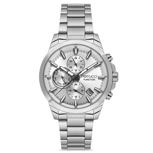 Ferrucci FER.03668M.04 Çelik Kordon Erkek Kol Saati