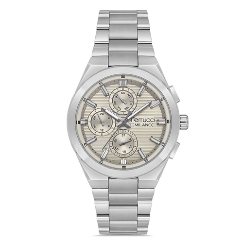 Ferrucci FER.03734M.03 Çelik Kordon Erkek Kol Saati