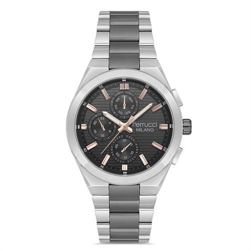 Ferrucci FER.03734M.05 Çelik Kordon Erkek Kol Saati