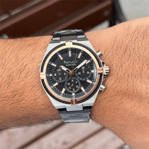 Ferrucci FER.03397M.05 Çelik Kordon Erkek Kol Saati