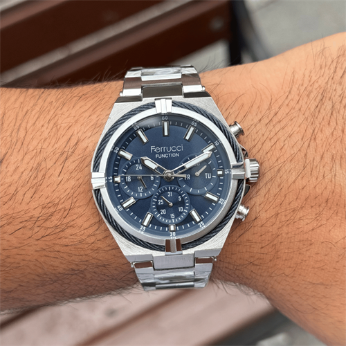 Ferrucci FER.03397M.01 Çelik Kordon Erkek Kol Saati