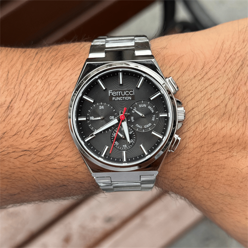 Ferrucci FER.03408M.01 Çelik Kordon Erkek Kol Saati