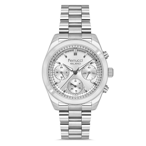 Ferrucci FER.03665M.05 Çelik Kordon Erkek Kol Saati