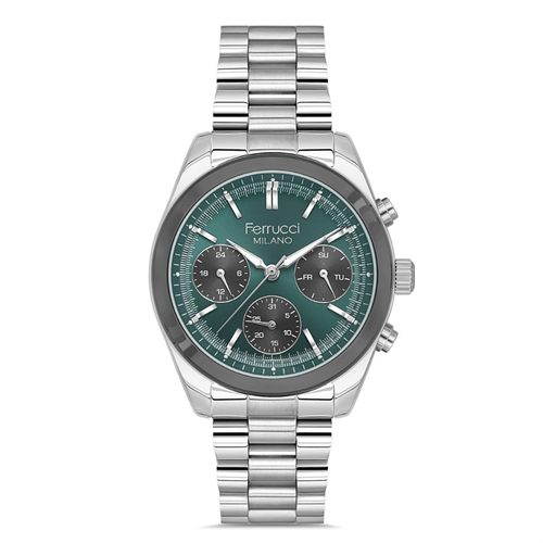 Ferrucci FER.03665M.04 Çelik Kordon Erkek Kol Saati