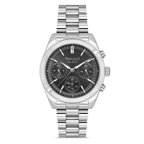 Ferrucci FER.03665M.01 Çelik Kordon Erkek Kol Saati
