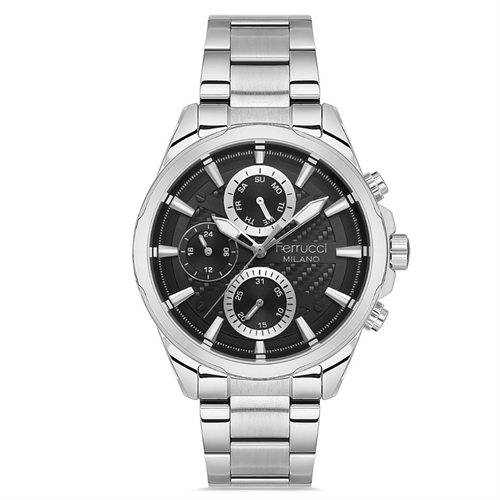 Ferrucci FER.03700M.02 Çelik Kordon Erkek Kol Saati