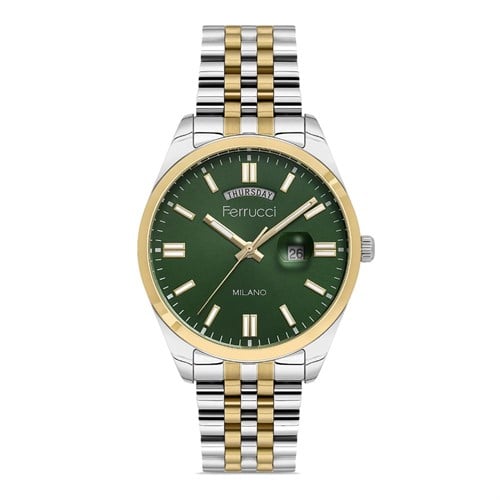 Ferrucci FER.03801M.06 Çelik Kordon Erkek Kol Saati