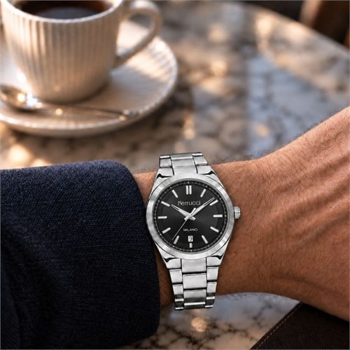 Ferrucci FER.03746M.03 Çelik Kordon Erkek Kol Saati