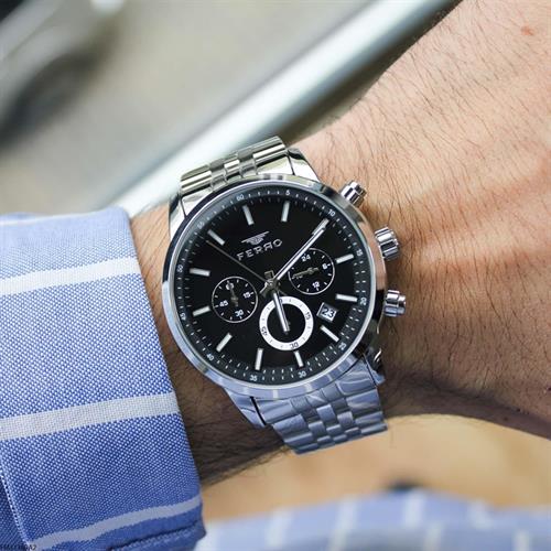 FERRO FM31369A-A2 Çelik Kordon Erkek Kol Saati