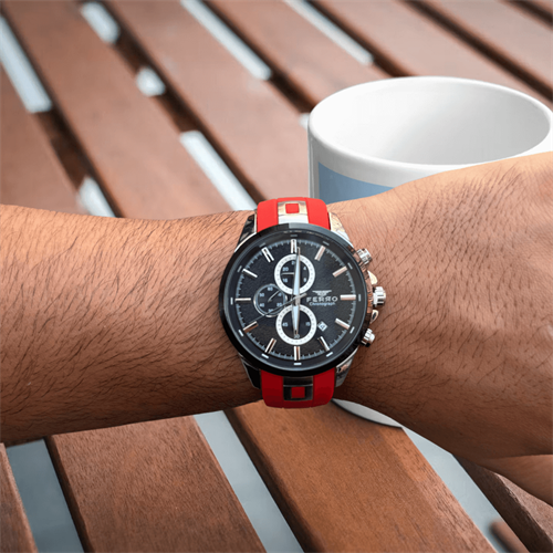 FERRO FRO31380D-J2 Slikon Kordon Erkek Kol Saati