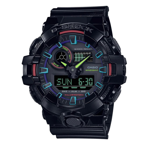 Casio G-SHOCK GA-700RGB-1ADR Kol Saati