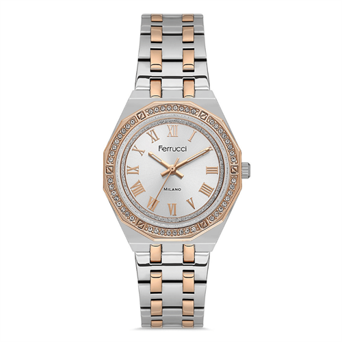 Ferrucci FER.03584M.03 Çelik Kordon Kadın Kol Saati