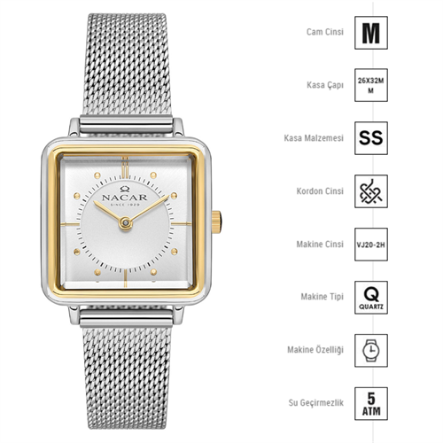 Nacar NC18-391051-CSM Kadın Kol Saati