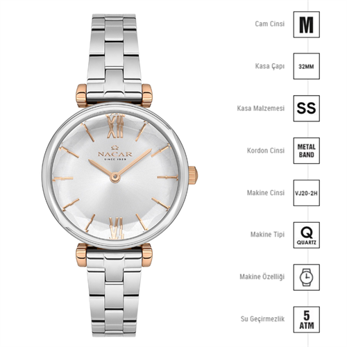 Nacar NC34-3921125-ESM Kadın Kol Saati