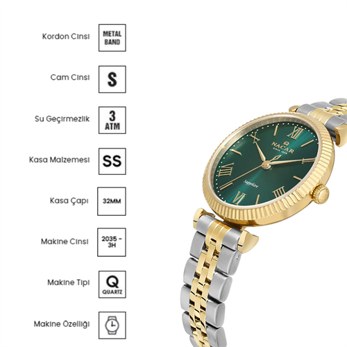 Nacar NC34-39B553-CNM Kadın Kol Saati