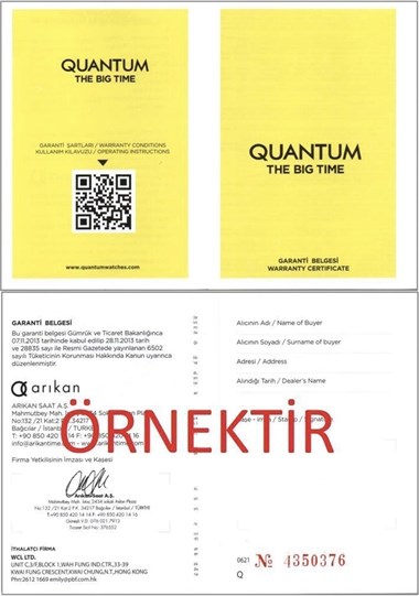 Quantum PWG882.390 Kol Saati