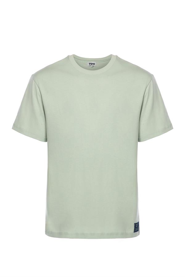 Rahat/Relaxed Fit Açık Yeşil Erkek T-Shirt