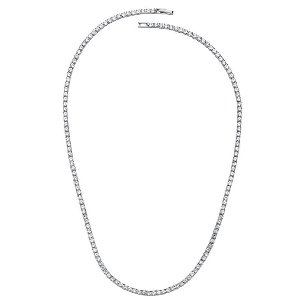 2mm Rhodium Su Yolu Kolye