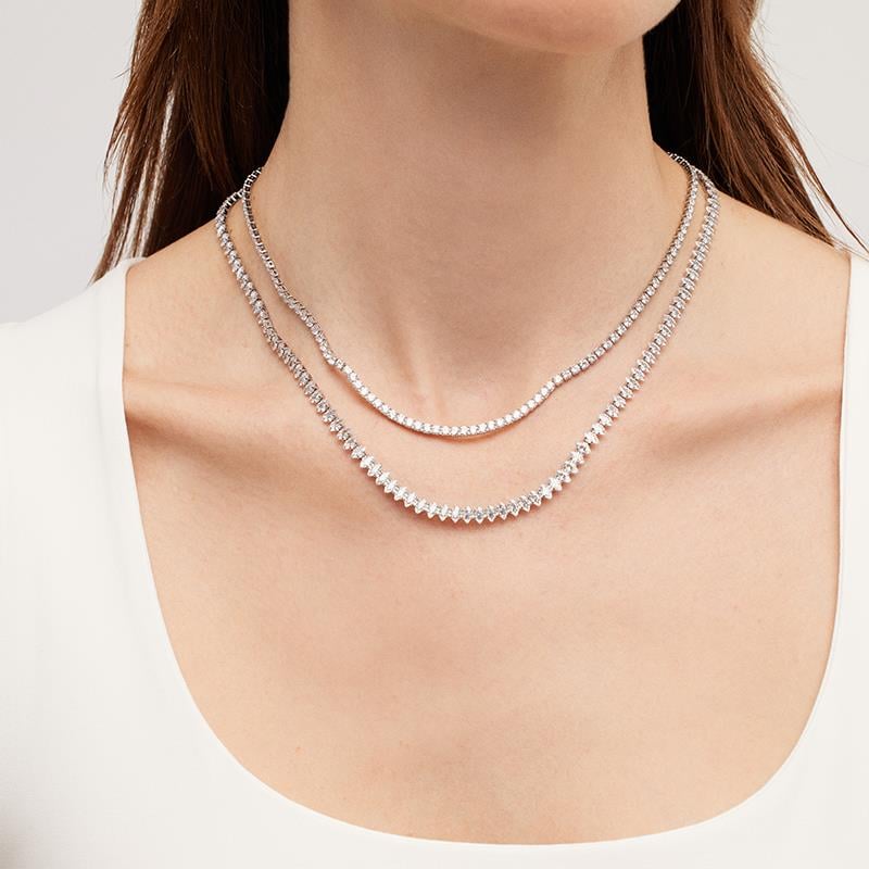 3mm Rhodium Su Yolu Kolye