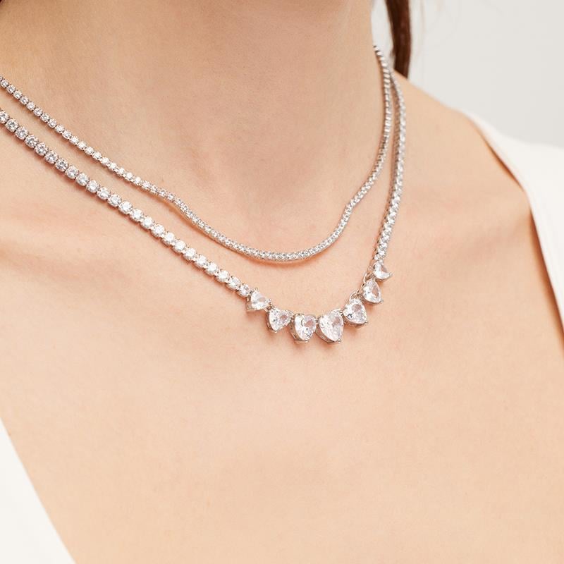 3mm Rhodium Su Yolu Kolye