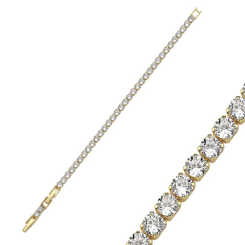 4mm 14K Rengi Su Yolu Bileklik