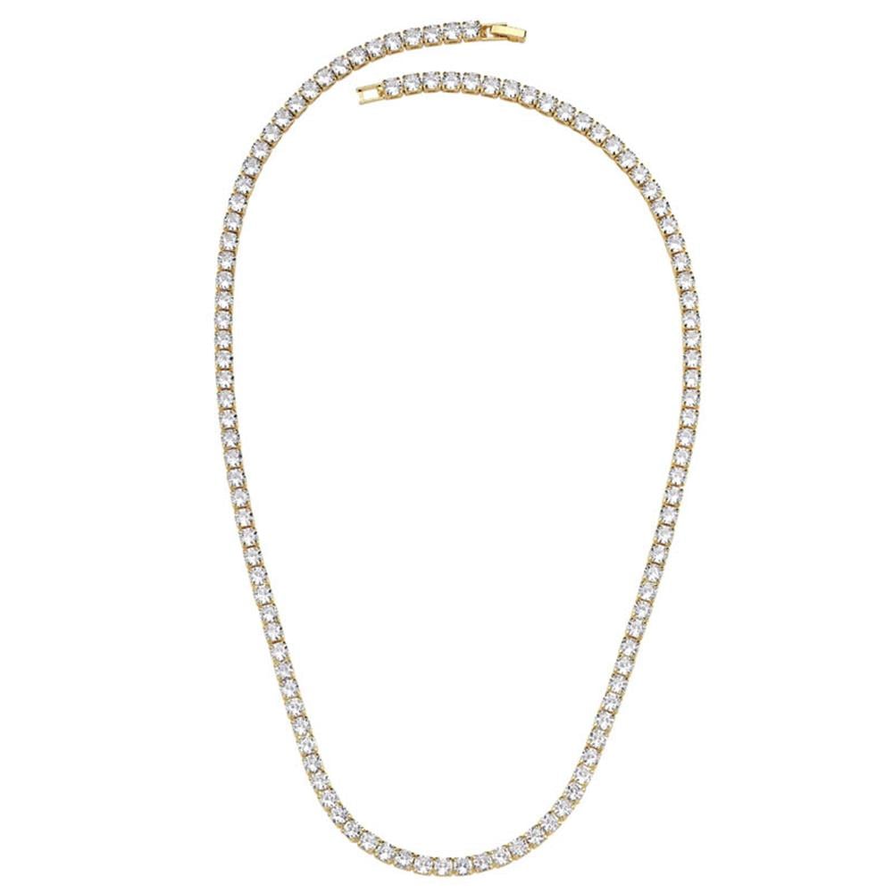 4mm Gold Su Yolu Kolye 60cm