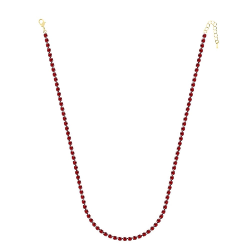 4mm Kırmızı Su Yolu Kolye