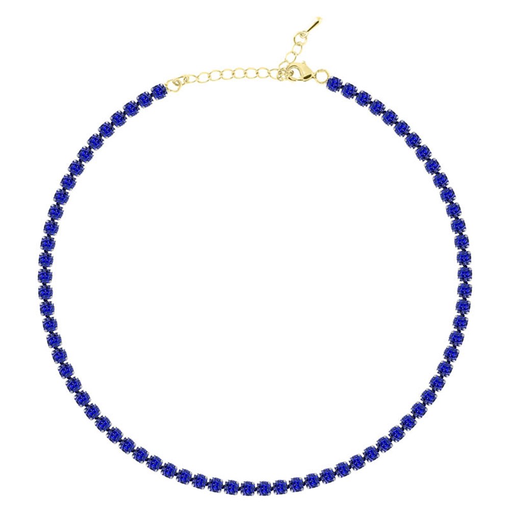 4mm Lacivert Su Yolu Choker
