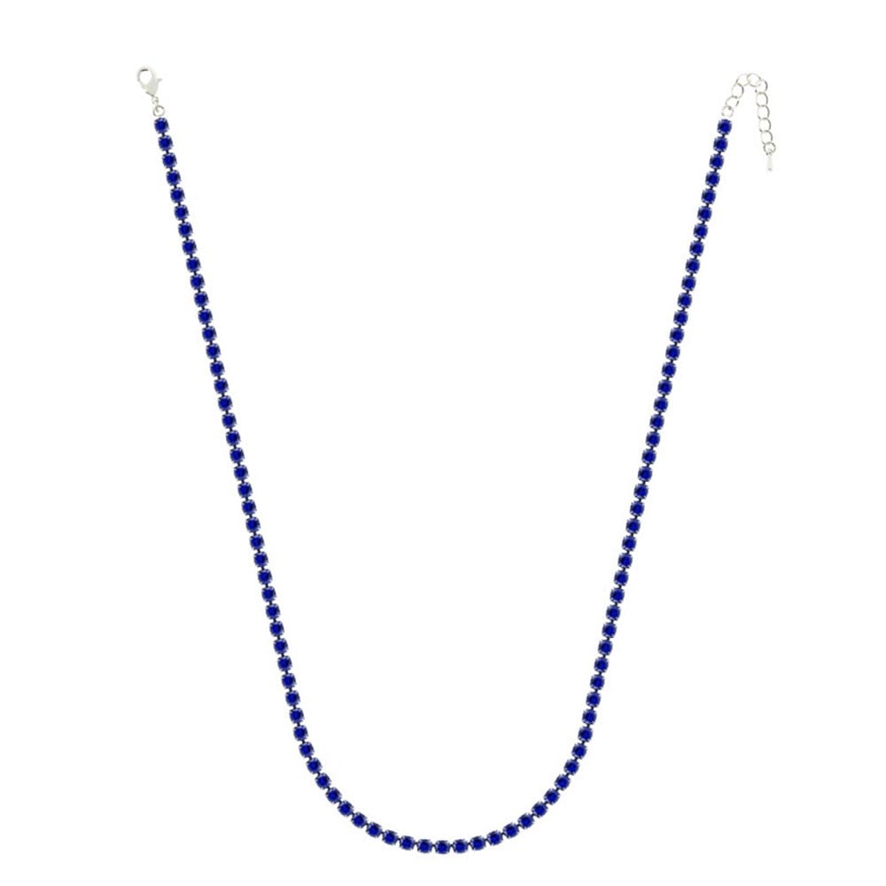 4mm Lacivert Su Yolu Kolye