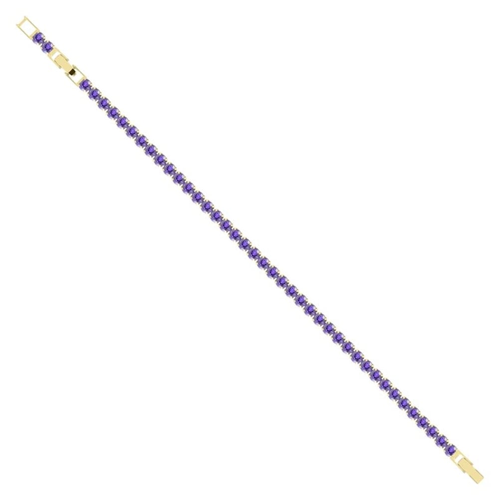 4mm Mor Su Yolu Bileklik