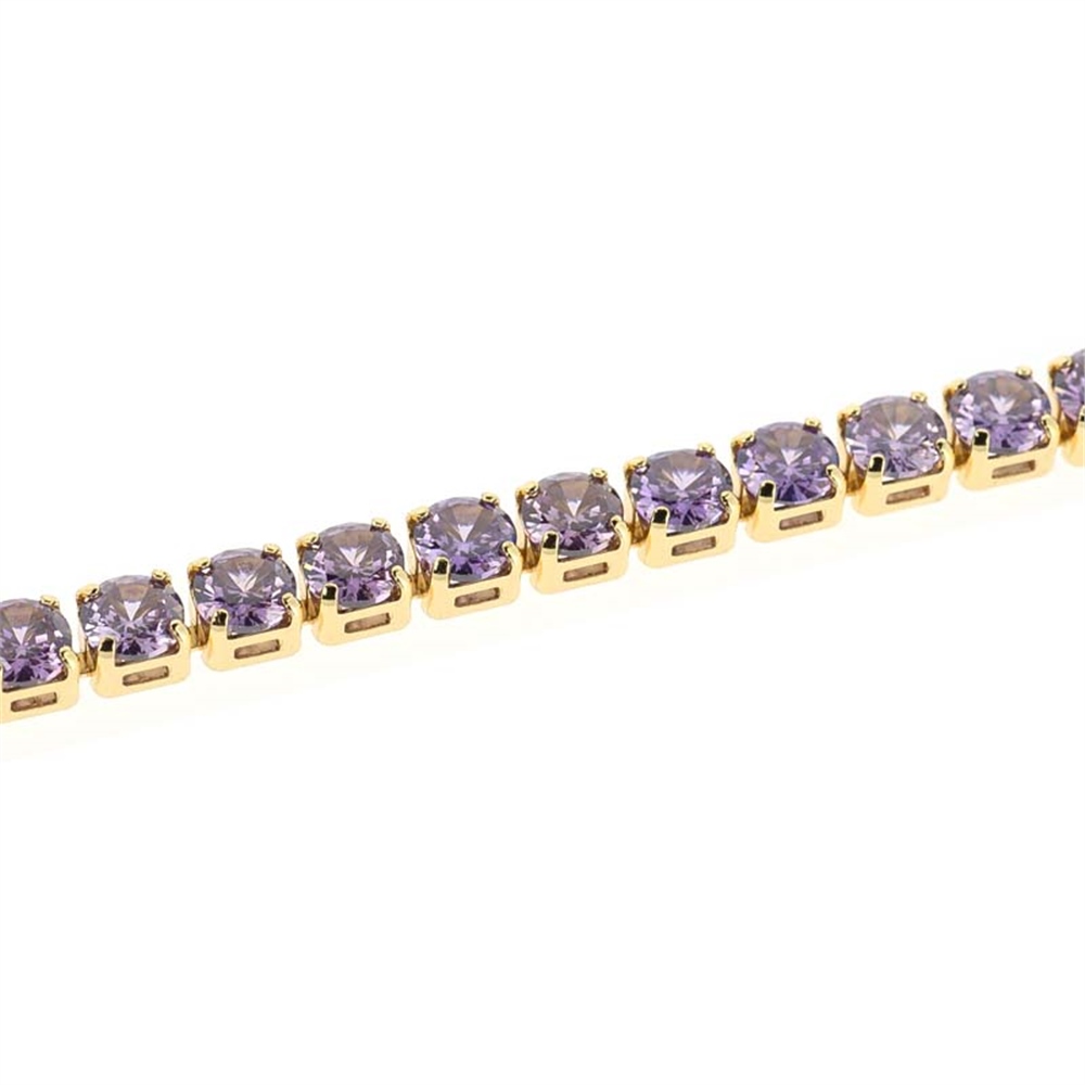 4mm Mor Su Yolu Choker