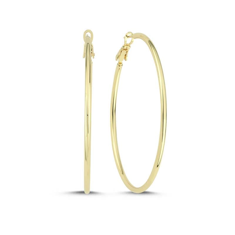 5,5 cm Halka Gold Küpe
