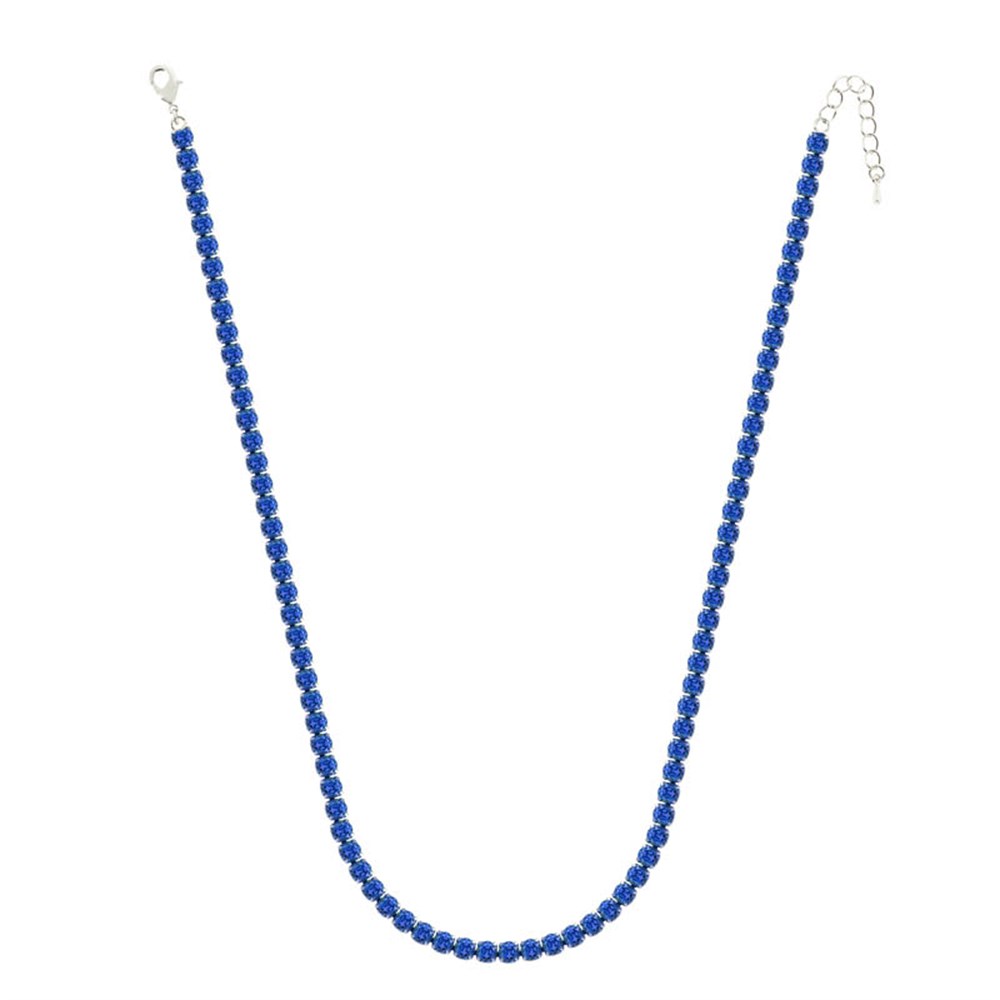 5mm Lacivert Su Yolu Kolye