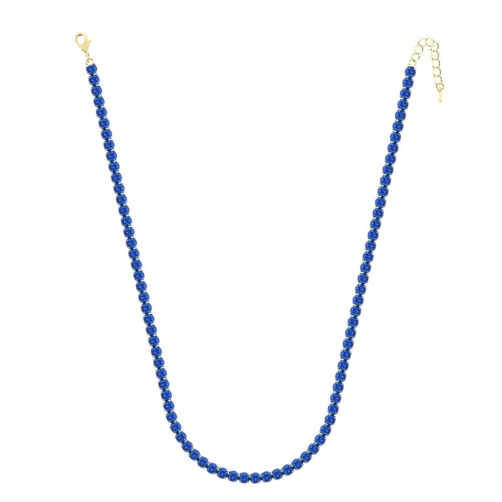 5mm Lacivert Su Yolu Kolye