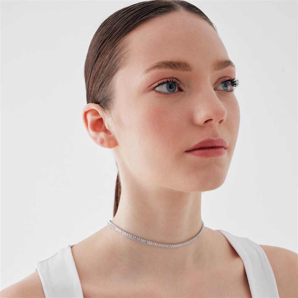 5mm Lila Baget Choker