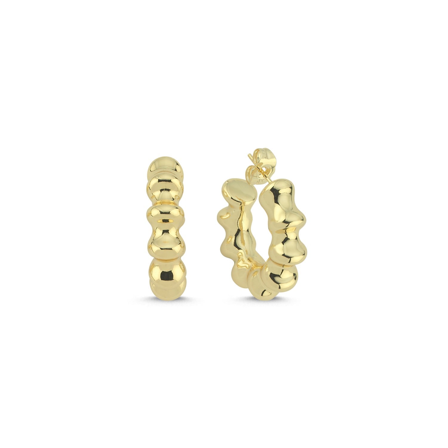 Bubble Gold Küpe