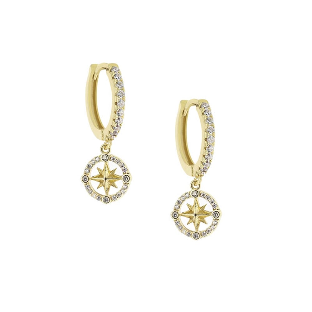 Compass Gold Küpe