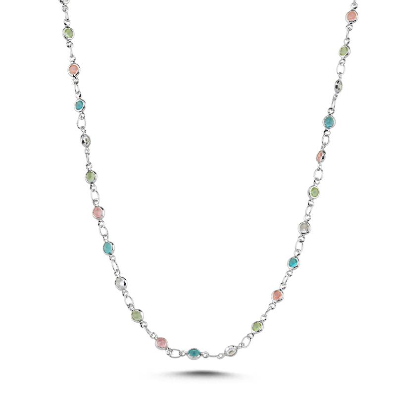 Dolce Rhodium Kolye 60 Cm