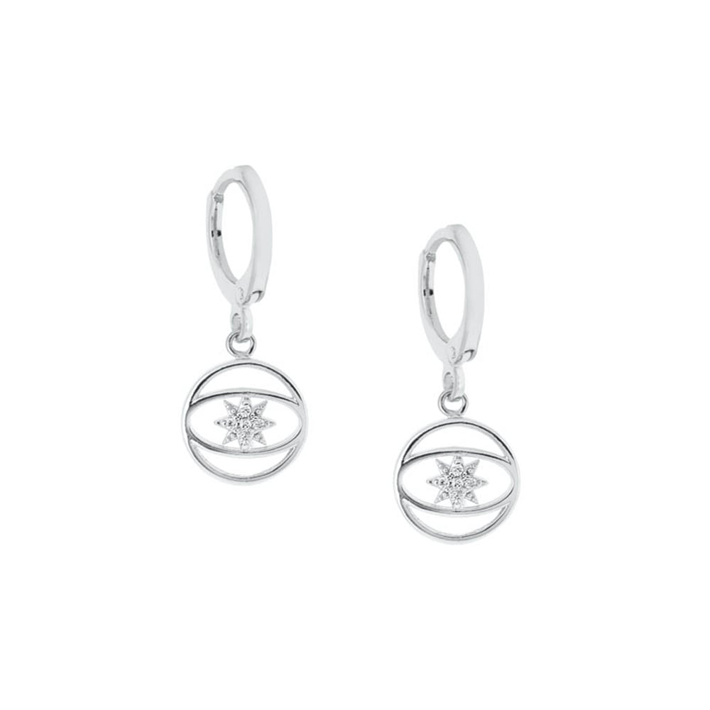 Eksen Rhodium Küpe