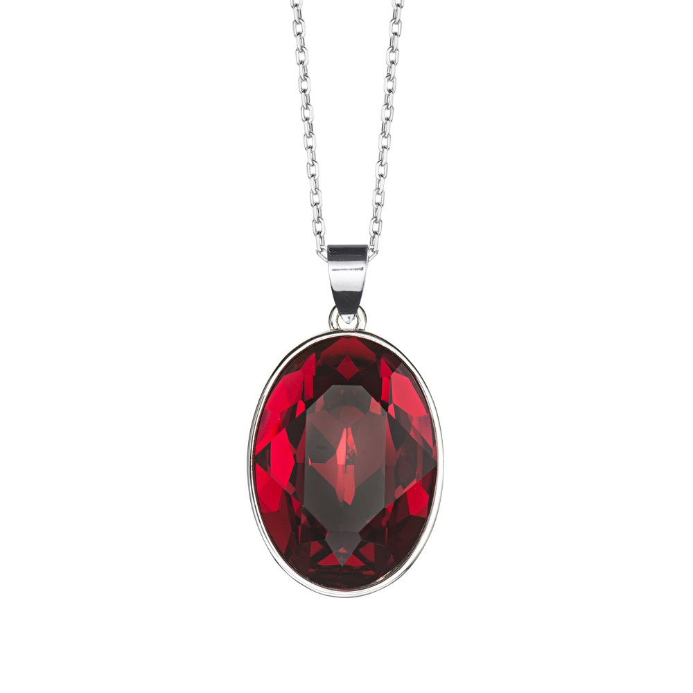 Oval Swarovski Kristalli Kolye Ucu