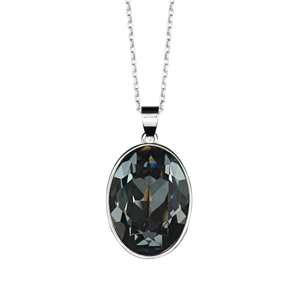 Oval Swarovski Kristalli Kolye Ucu
