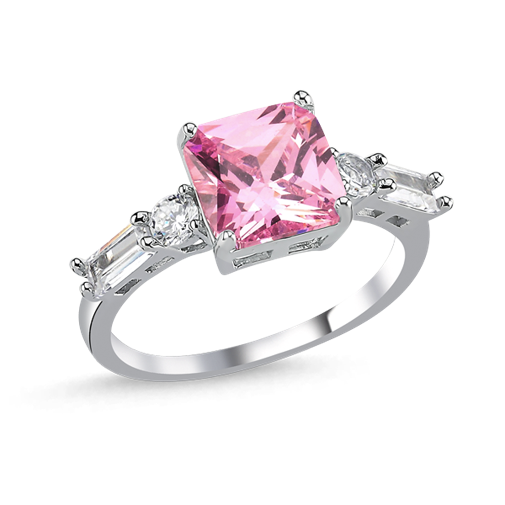 Pembe  Flok Yüzük