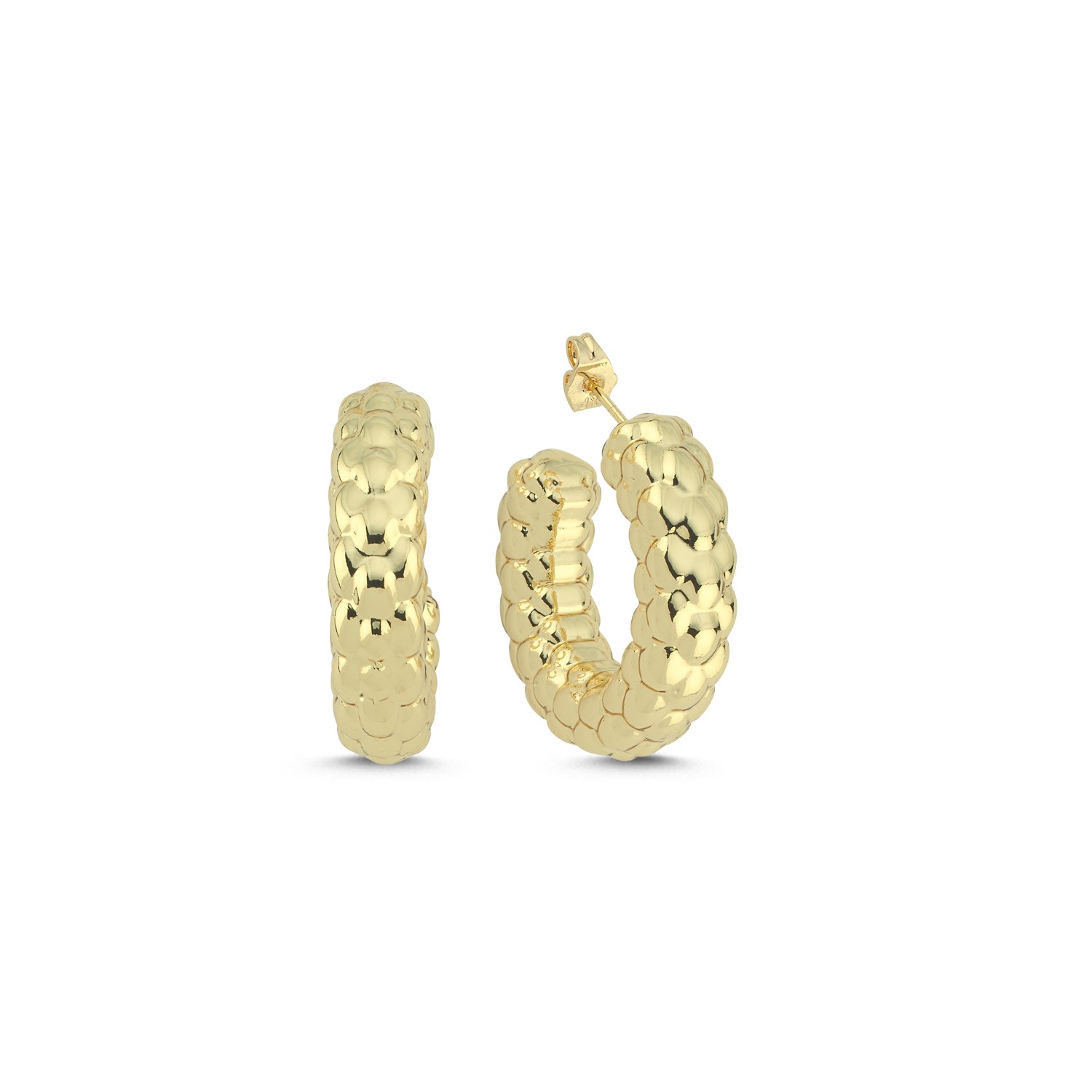 Rough Gold Küpe