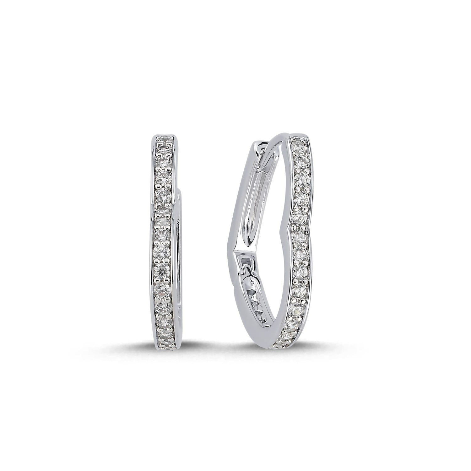 Shape Rhodium Küpe