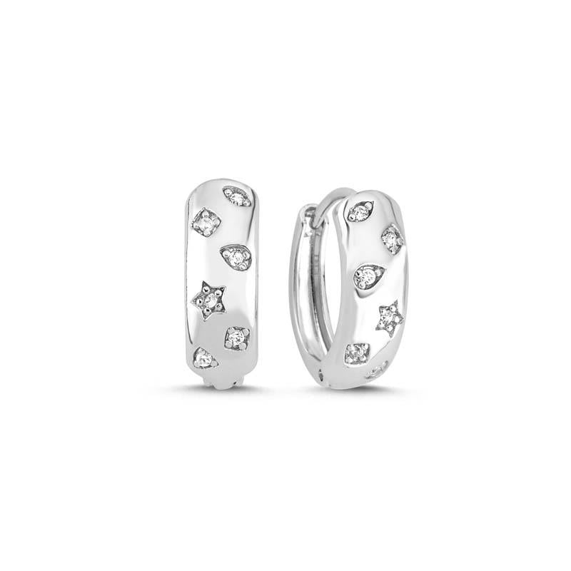Sky Rhodium Küpe