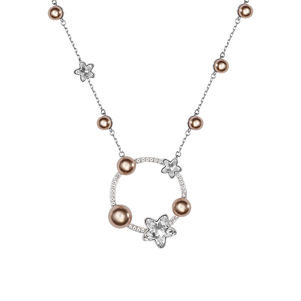 Swarovski İncili Kolye